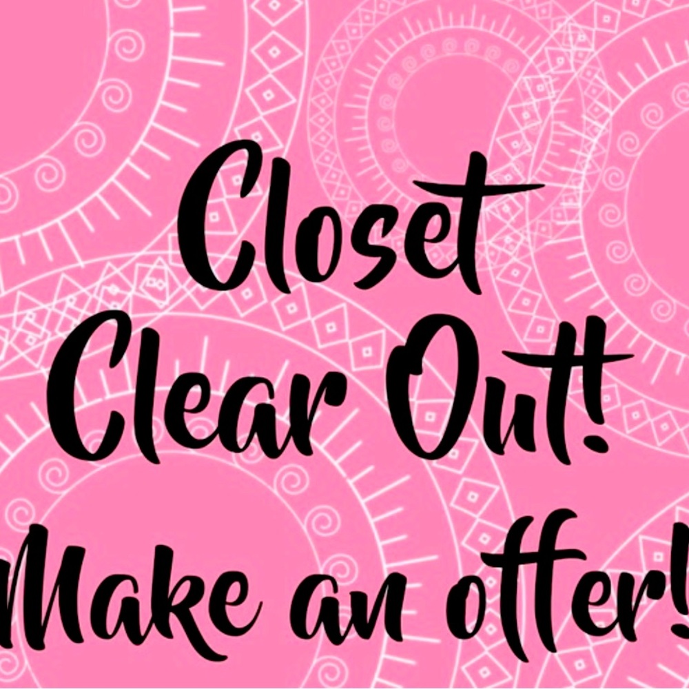 Cleaning out the closet sale!